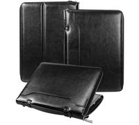 E NET-CASE Custodia per Samsung Galaxy Tab S10 Lite / S10 FE / S9 FE 10.9-Inch / S9 11 pollici con cerniera, custodia trasparente posteriore/cinghia da mano/cinghia da spalla/porta S-Pen,nero