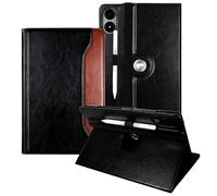 E NET-CASE Custodia per Xiaomi Redmi Pad 2 Pro/Pad Pro (2025/2024) da 12,1 pollici con supporto per penna S, resistente agli urti, retro trasparente, visione da diverse angolazioni (nero e marrone)