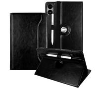 E NET-CASE Custodia per Xiaomi Redmi Pad 2 Pro/Pad Pro (2025/2024) da 12,1 pollici con supporto per penna S, resistente agli urti, retro trasparente, visione da più angolazioni (nero)