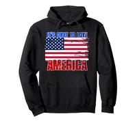 "È OK AMARE L'AMERICA" Orgogliosi uomini conservatori Felpa con Cappuccio