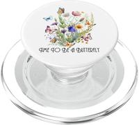 È ora di essere una farfalla, serena scena naturale del giardino PopSockets PopGrip per MagSafe