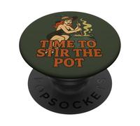 È ora di mescolare il vaso di Halloween Strega PopSockets PopGrip Adesivo