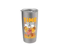 È ora di ottenere la birra divertente del Ringraziamento tacchino Bicchiere termico in acciaio inox doppia parete