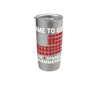 È ora di ottenere Star Spangled martellato Drink Party Fun 4 luglio Bicchiere termico in acciaio inox doppia parete