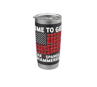 È ora di ottenere Star Spangled martellato Drink Party Fun 4 luglio Bicchiere termico in acciaio inox doppia parete