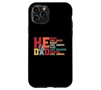 È papà - Coraggioso - Come David - Intelligente - Come Giuseppe - Saggio Custodia per iPhone 11 Pro