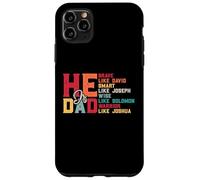 È papà - Coraggioso - Come David - Intelligente - Come Giuseppe - Saggio Custodia per iPhone 11 Pro Max