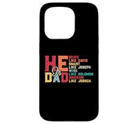 È papà - Coraggioso - Come David - Intelligente - Come Giuseppe - Saggio Custodia per iPhone 15 Pro