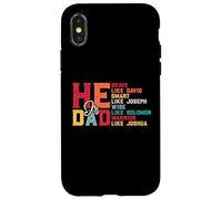 È papà - Coraggioso - Come David - Intelligente - Come Giuseppe - Saggio Custodia per iPhone X/XS
