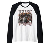 È passata la mia ora di andare a letto Funny Hard Skeleton Meme Bootleg Maglia con Maniche Raglan