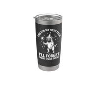 E per il mio prossimo trucco dimenticherò quello che stavo facendo Dog Pug Bicchiere termico in acciaio inox doppia parete
