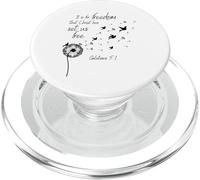 È per la libertà che Cristo ci ha reso liberi Galati 5:1 PopSockets PopGrip per MagSafe