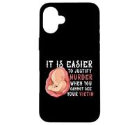 È più facile giustificare l'omicidio se non riesci a vedere la vittima Custodia per iPhone 16 Plus