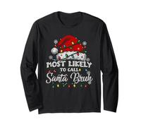 È più probabile Che Chiami Babbo Natale in Famiglia Corrispondente a Santa Bruh Maglia a Manica