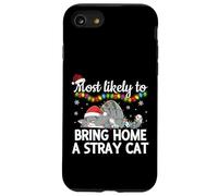 È più probabile che porti a casa un gatto randagio divertente abbinamento familiare Custodia per iPhone SE (2020) / 7/8