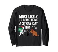 È più probabile Che porti a casa Un Gatto randagio Natale Maglia a Manica