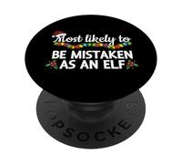 È più probabile che venga scambiato come un abbinamento familiare divertente da elfo PopSockets PopGrip Adesivo