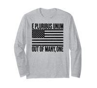 E Pluribus Bandiera Unum USA Maglia a Manica