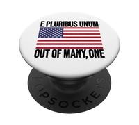 E PLURIBUS BANDIERA UNUM USA PopSockets PopGrip Adesivo