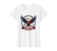 E Pluribus Barbecue Maglietta, Donna, Bianco, M