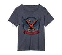 E Pluribus Barbecue Maglietta, Donna Plus-Size, Pervinca, 1X