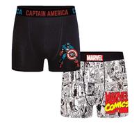 E PLUS M Avengers Uomo Pack Boxer (Bianco,S)
