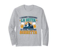 e Quando raggiungi la Vetta Ci Vuol Proprio birretta Maglia a Manica