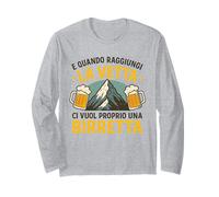 e Quando raggiungi la Vetta Ci Vuol Proprio birretta Maglia a Manica