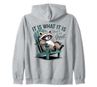 È Quello Che è Divertente Procione Rilassante Citazione Felpa con Cappuccio