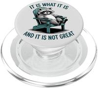 È quello che è divertente procione rilassante umorismo PopSockets PopGrip per MagSafe