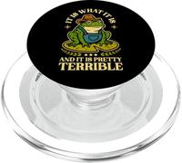 È quello che è ed è piuttosto terribile Hillbilly Frog Toad PopSockets PopGrip per MagSafe