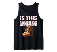 è Questo cannibalismo? Bassotto Che Mangia Un Hot Dog Canotta