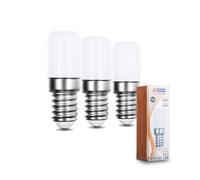 E-QUICKLY Lampadina forno - attacco piccolo E14, 4W (Equivalenti a 30W), 360 Lumen, Luce bianco calda 3000K, lampadine led ad alta resistenza termica 300 gradi, lampada adatta per frigorifero, 3PZ