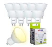 E-QUICKLY lampadina gu10 led - faretti led 5w equivalenti 40w, lampadine led gu10 luce naturale 4000k, faretto da interno, attacco gu10 led 4000k, lampadine 450 lumen ad alta efficienza, 10 pz