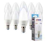E-QUICKLY lampadine led e14 10w equivalenti a 70w, led luce fredda 6000k, lampadina candela, e14 lampadine attacco piccolo. 900 lumen a basso consumo, lampadina led e14 a risparmio energetico, 10PZ