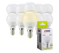 E-QUICKLY lampadine led e14-7.5w equivalenti a 50w, led luce naturale 4000k, lampadine sfera e14 lampadina attacco piccolo 680 lumen a basso consumo, lampadina led e14 a risparmio energetico, 10PZ