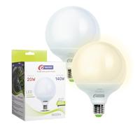 E-QUICKLY lampadine led e27 luce naturale, 20W equivalenti 140w, lampadina led globo, lampadine led grandi dimensioni ⌀120mm, lampadina e27 4000k, lampade led e27 alta efficienza 1800 lumen, 2 pz