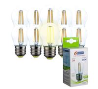 E-QUICKLY Lampadine Led E27 luce naturale - 7W equivalenti 60w, 700 lumen, Lampadina luce led naturale 4000k, Lampada attacco grande, lampadina led e27 vintage, lampadine led filamento e27, 10 PZ
