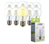 E-QUICKLY Lampadine Led E27 luce naturale - 8W equivalenti 70w, 800 lumen, Lampadina luce led naturale 4000k, Lampada attacco grande, lampadina led e27 vintage, lampadine led filamento e27, 10 PZ