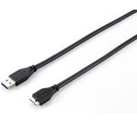 E-Quip equip USB 3.0 Anschlußkabel A-St./ micro B-St.2,0m schwarz