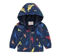 e ragazze primavera e inverno casual vento stampa leggera giacca con cappuccio 4 5 anno, NY2, 18-24 Monate