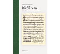 E. Randol Schoe Apropos Doktor Faustus: Briefwechsel Arnold S (Copertina rigida)