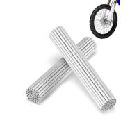 E-riding Copriraggi per bici, 72 pezzi, per decorazione protettiva e finiture dei tubi, adatti per cerchioni per sedie a rotelle da 20,3 a 53,3 cm, colore: bianco