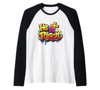 È RISORTO - Christian Graffiti Street Art Maglia con Maniche Raglan