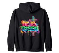 È RISORTO - Graffiti Christian Felpa con Cappuccio