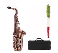 E Sassofono Piatto Sax Brass Materiale Con Custodia Per Il Trasporto Pennello Per La Pulizia Pennello Sax Strap Bocca Kit principianti sax
