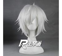 È sbagliato provare a raccogliere le ragazze in una prigione Campana Cranell Parrucca cosplay Bianco Parrucche corte per capelli ad alta temperatura in fibra