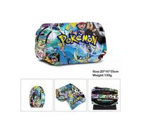 (E)school bag 3D stampato Pokemon Pikachu carino portatile borsa per il pranzo per studenti della scuola