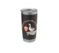 E se non fossi abbastanza sciocco Funny Silly Goose Meme Sunset Bicchiere termico in acciaio inox doppia parete