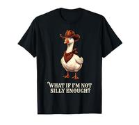 E se Non Fossi Abbastanza Sciocco Goose Funny Silly Goose Humor Maglietta